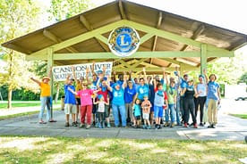 Volunteers posing at the Watershed Clean UP